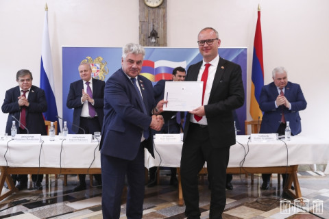 Ռուս-հայկական հարաբերություններում ունեցած ներդրման համար Ալեքսեյ Սանդիկովին շնորհակալագիր է հանձնվել