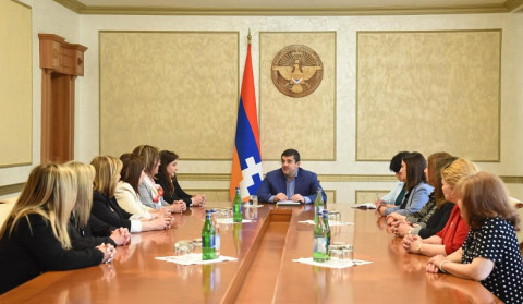 Արցախի նախագահ ն ընդունել է ՀՕՄ-ի պատվիրակությանը