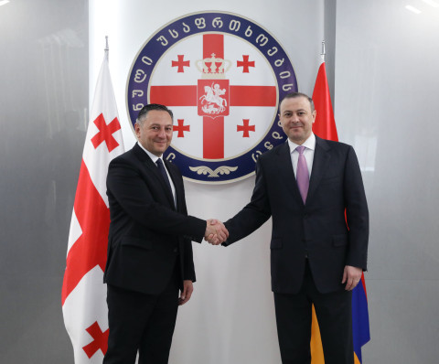 Secretary of Security Council briefed Minister of Internal Affairs of Georgia on security situation in Armenia and Nagorno-Karabakh