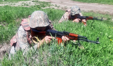 Taktiki hərbi təlimlər keçirilib