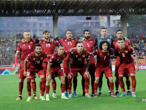 Armenian national team is 92nd in FIFA rankings