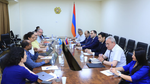 Քննարկում ԲՏԱ նախարարությունում ՄԱԿ-ի Տիեզերքի և խոշոր աղետների միջազգային խարտիայի փորձագետների թիմի ներկայացուցիչների հետ