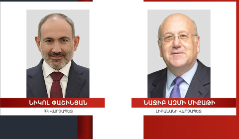 Լիահույս եմ, որ հայ-լիբանանյան հարաբերությունները կթևակոխեն որակապես նոր փուլ. Նիկոլ Փաշինյանը՝ Լիբանանի վարչապետին
