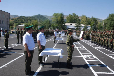 Նորակոչիկների երդման հանդիսավոր արարողություն ԱԱԾ սահմանապահ զորքերի N զորամասում