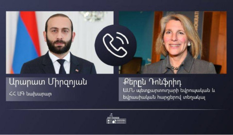 Арарат Мирзоян представил Карен Донфрид ситуацию, которая сложилась в результате агрессии ВС Азербайджана в отношении суверенной территории Армении