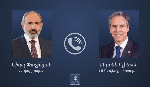 Премьер-министр Никол Пашинян провел телефонный разговор с госсекретарем США