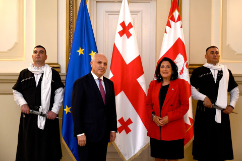 Դեսպան Սմբատյանը Վրաստանի նախագահին է ներկայացրել Ադրբեջանի ռազմական ագրեսիայի հետևանքով ստեղծված իրավիճակը