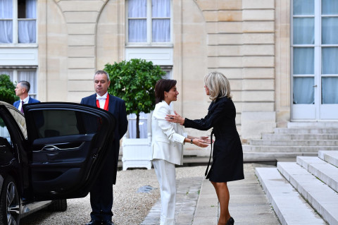 Brigitte Macron hosted Anna Hakobyan at Élysée Palace