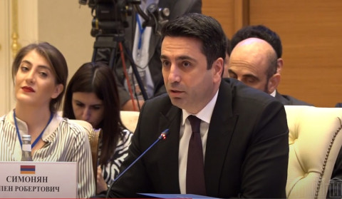 ER Parlamentinin sədrinin çıxışından sonra Azərbaycan tərəfinin reaksiyası və Alen Simonyanın cavabı
