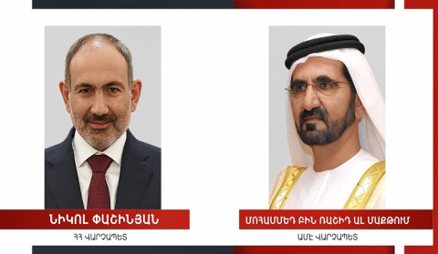 Վճռական եմ նպաստելու Հայաստանի և Միացյալ Էմիրությունների միջև օրեցօր զարգացող հարաբերությունների խորացմանը. Նիկոլ Փաշինյան