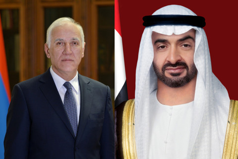 President Vahagn Khachaturyan sent congratulatory message to President of UAE Sheikh Mohammed bin Zayed Al Nahyan