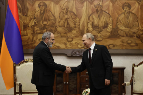 Nikol Pashinyan and Vladimir Putin met in Bishkek