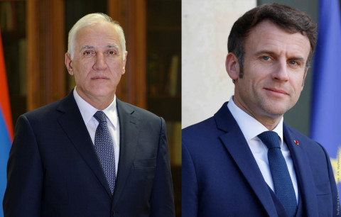 President Vahagn Khachaturyan sent congratulatory message to President of France Emmanuel Macron on his birthday