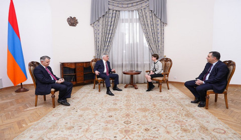 Mher Grigoryan discussed perspectives of Armenia-Latvia cooperation with Ambassador Medne