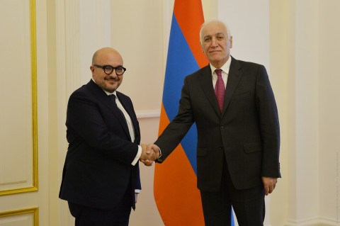 Համոզված եմ, որ Ձեր այցելությունը կնպաստի մեր հարաբերությունների զարգացմանը. Վահագն Խաչատուրյանը՝ Ջենարո Սանջուլիանոյին