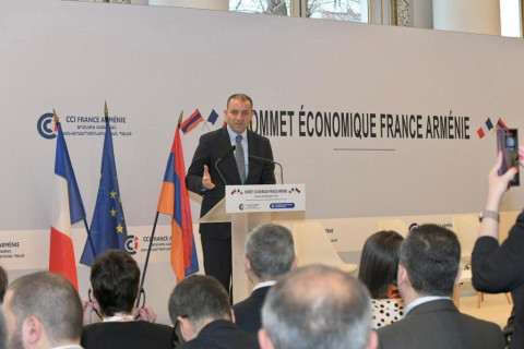 Vahan Kerobyan participated in first France-Armenia economic summit
