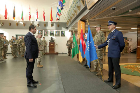 Armenian Defense Minister visits Supreme Headquarters, Allied Powers
