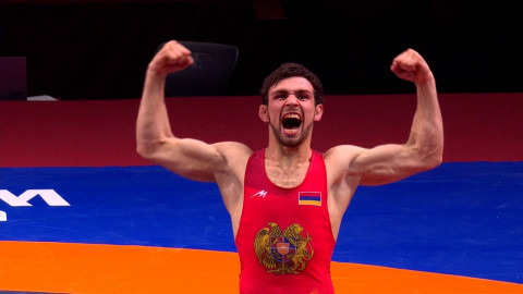Wrestler Arsen Harutyunyan - three-time European champion