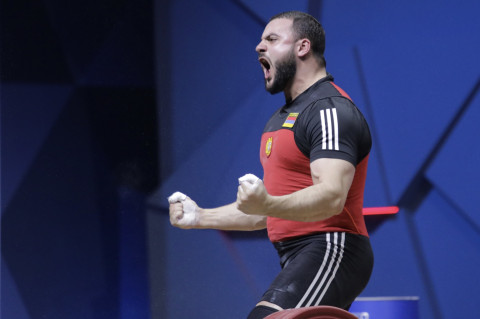 Samvel Gasparyan - European weightlifting champion, Petros Petrosyan - bronze medalist