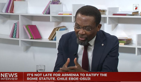 Not late for Armenia to ratify the Rome statute, Chile Eboe-Osuji