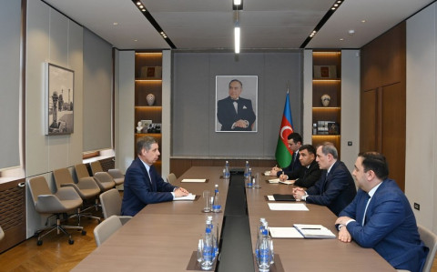 Bayramov Rusiyanın Azərbaycana yeni təyin olunmuş səfiri ilə görüşü