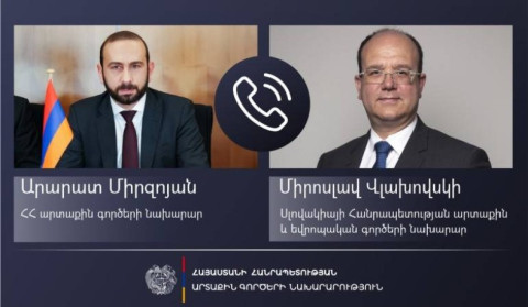 Mirzoyan Slovakiyanın xarici işlər nazirinə Dağlıq Qarabağdakı humanitar böhranın təfərrüatlarını təqdim edib