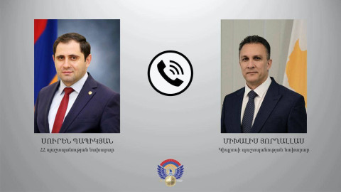 Armenia Cyprus Defence Ministers discuss co-operation