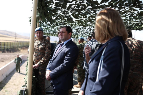 Suren Papikyan and guests observed Armenian-American military exercise EAGLE PARTNER 2023