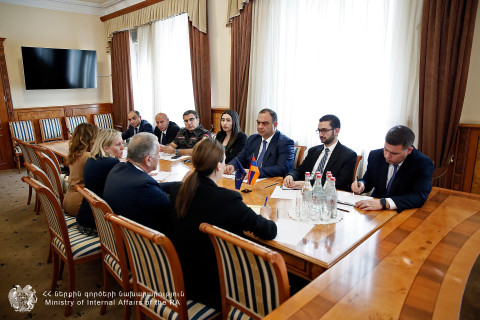 ՆԳ նախարարն ընդունել է ԵՄ պատվիրակության նորանշանակ ղեկավարին