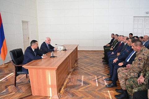 Սյունիքի մարզպետը Վահագն Խաչատուրյանին է ներկայացրել մարզում իրականացվող ծրագրերը և առաջացած խնդիրները