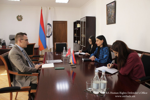 Anahit Manasyan received Swiss Ambassador Lukas Rosenkranz