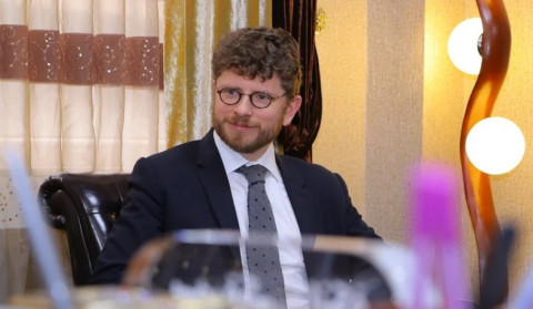 Ambassador of France to Armenia Olivier Decottignies congratulated in Armenian on occasion of Christmas