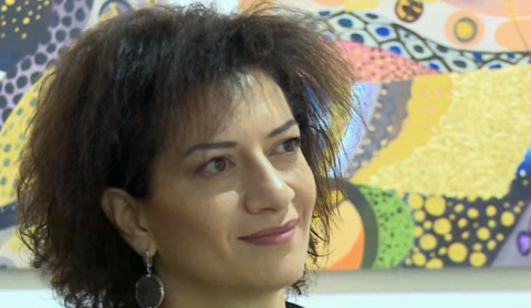 Painter Armine Aghayants holds charity fair