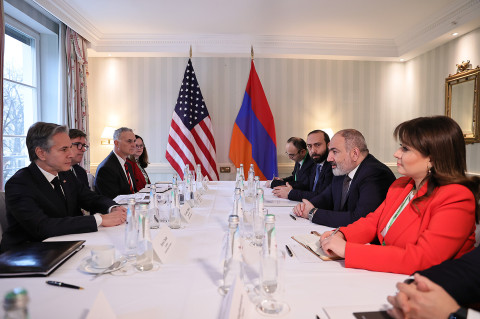 Prime Minister Nikol Pashinyan, the US Secretary of State meet in Munich