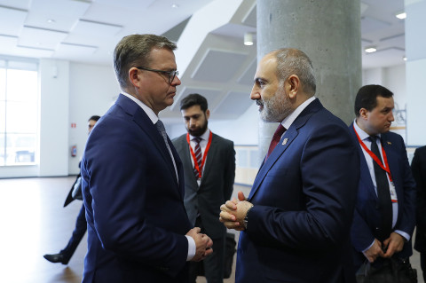 Никол Пашинян представил премьер-министру Финляндии проект «Перекресток мира»