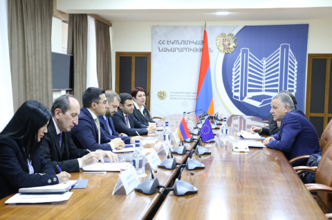 Prospects of expanding Armenia-EU trade and economic cooperation discussed: Gevorg Papoyan received Vassilis Maragos