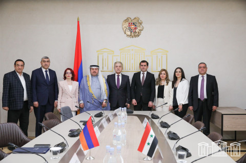 Հակոբ Արշակյանը Սիրիայի Ժողովրդական ժողովի փոխնախագահին է ներկայացրել «Խաղաղության խաչմերուկ» նախագիծը