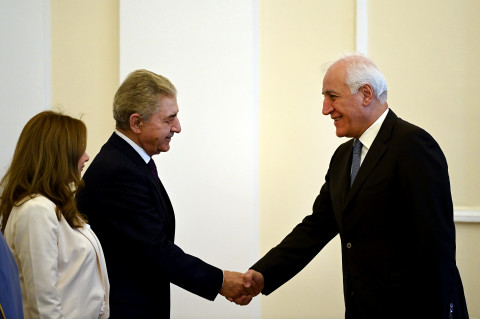 President Vahagn Khachaturyan received delegation headed by Muhammad Akram al-Ajlani, Deputy Speaker of Syrian People’s Assembly
