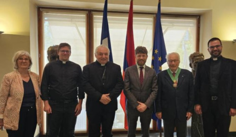 Metropolitan Archbishop of Marseille arrives in Armenia