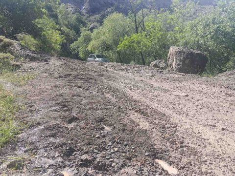 Սելավային հոսք. Մ-2-ից դեպի Ջերմուկ հին ավտոճանապարհը դարձել է անանցանելի