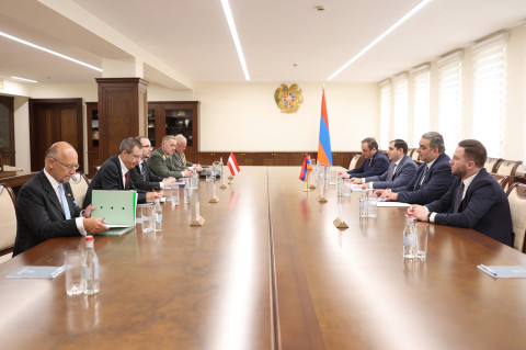 Сурен Папикян принял генсека Федерального министерства обороны Австрии