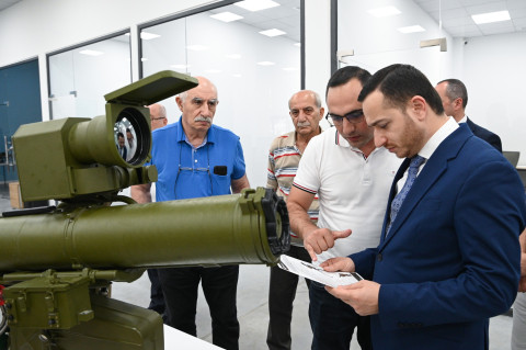 Mkhitar Hayrapetyan visits Aragats defense contractor