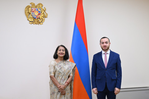 Armenia and India have wide scope and potential for cooperation: Mkhitar Hayrapetyan received Ambassador of India