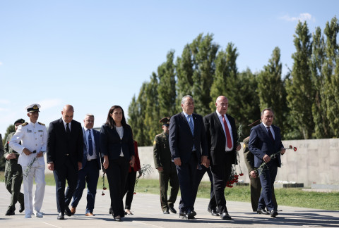 Delegation led by Minister of Defense of Cyprus visited Armenian Genocide Memorial