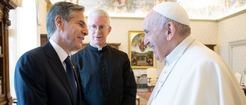 US Secretary of State Blinken meets Pope at the Vatican