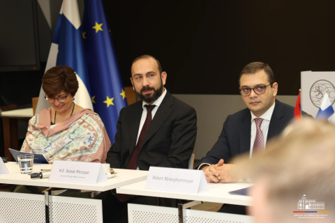 Armenia is at unique crossroads: Mirzoyan participated in roundtable discussion at Finnish Foreign Ministry