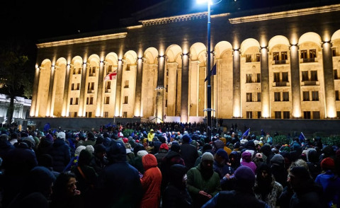 Protests resumed in Georgia