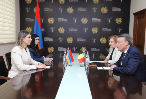 Անդրադարձ է եղել իրավական փոխօգնության ոլորտում հաջողված համագործակցությանը. արդարադատության նախարարն ընդունել է Բելգիայի դեսպանին