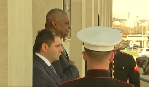 Welcoming ceremony of Suren Papikyan took place in Pentagon: Defense Ministry published a video