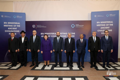Արարատ Միրզոյանի նախագահությամբ Երևանում մեկնարկել է հնագույն քաղաքակրթությունների ֆորումի 8-րդ նախարարական հանդիպումը
